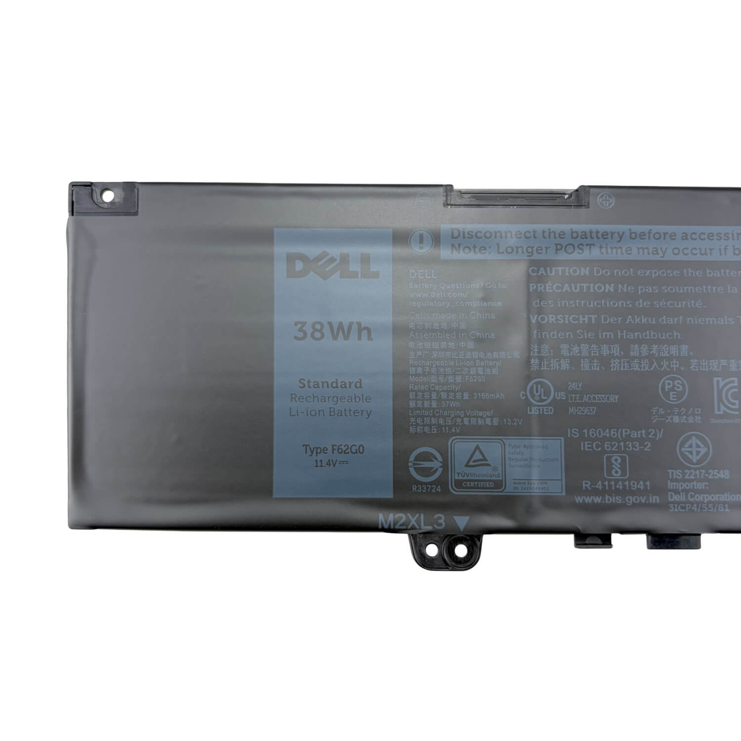 F62G0 39DY5 Battery for Dell Inspiron 5370 7370 7373 7380 38Wh