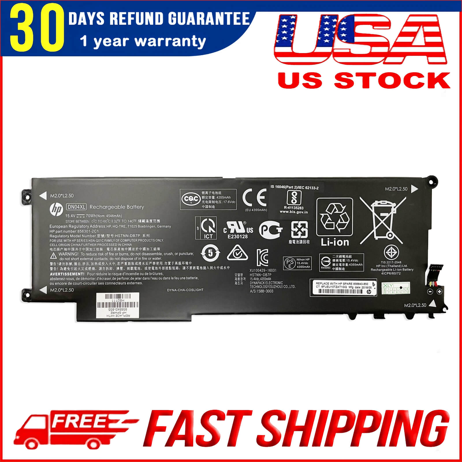 New Genuine DN04XL Battery for HP ZBook X2 G4